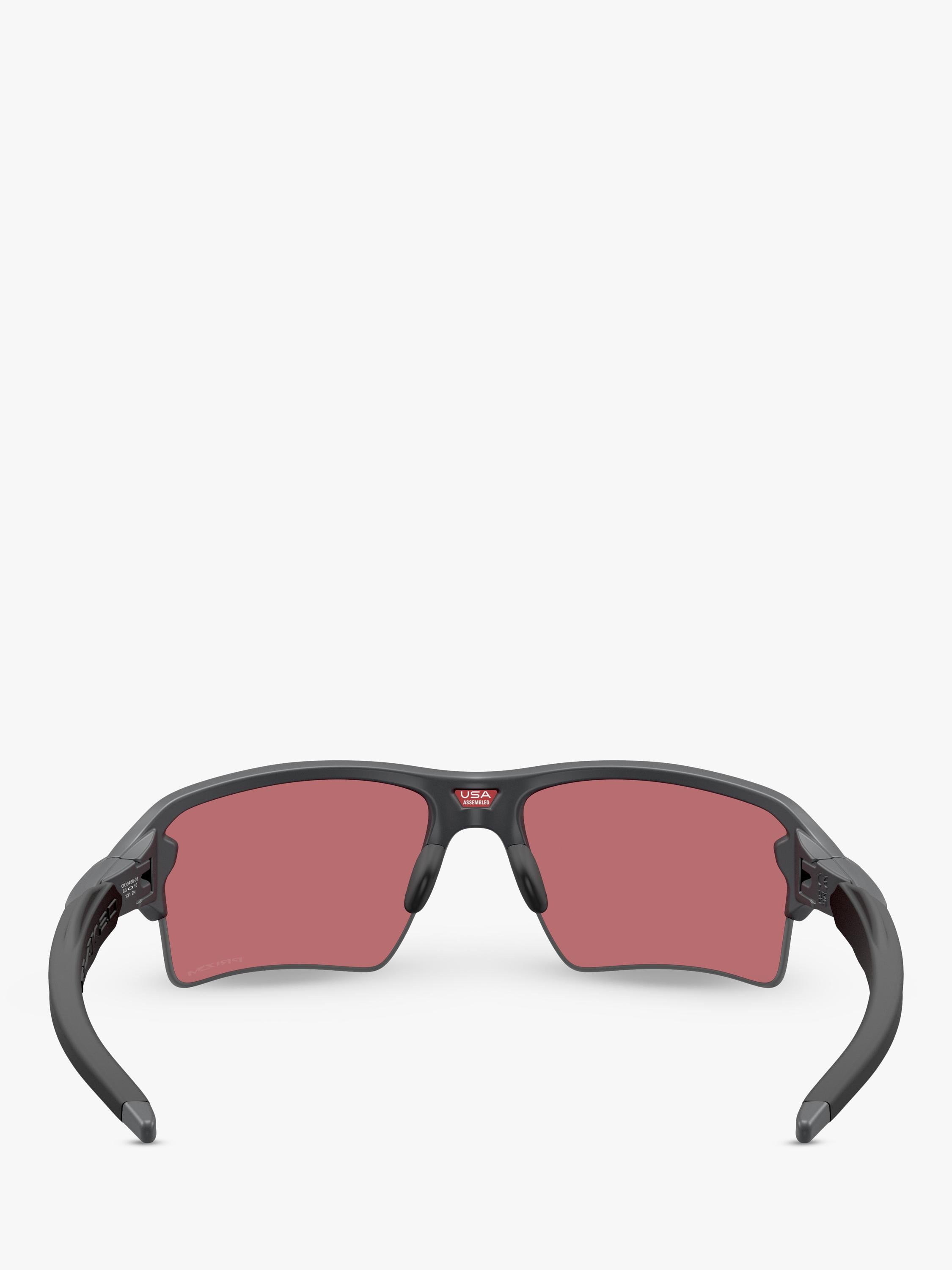 Oakley mirrored rectangular sunglasses grey/pink (British brand)