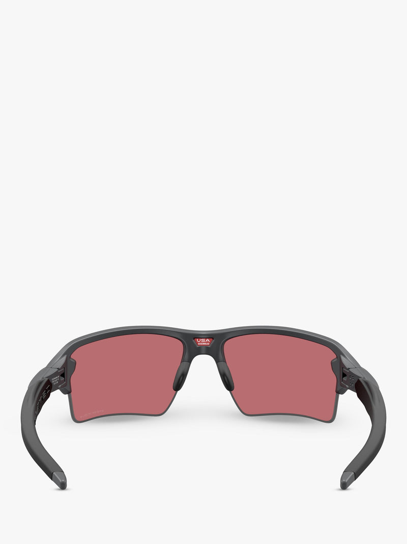 Oakley mirrored rectangular sunglasses grey/pink (British brand)