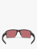 Oakley mirrored rectangular sunglasses grey/pink (British brand)