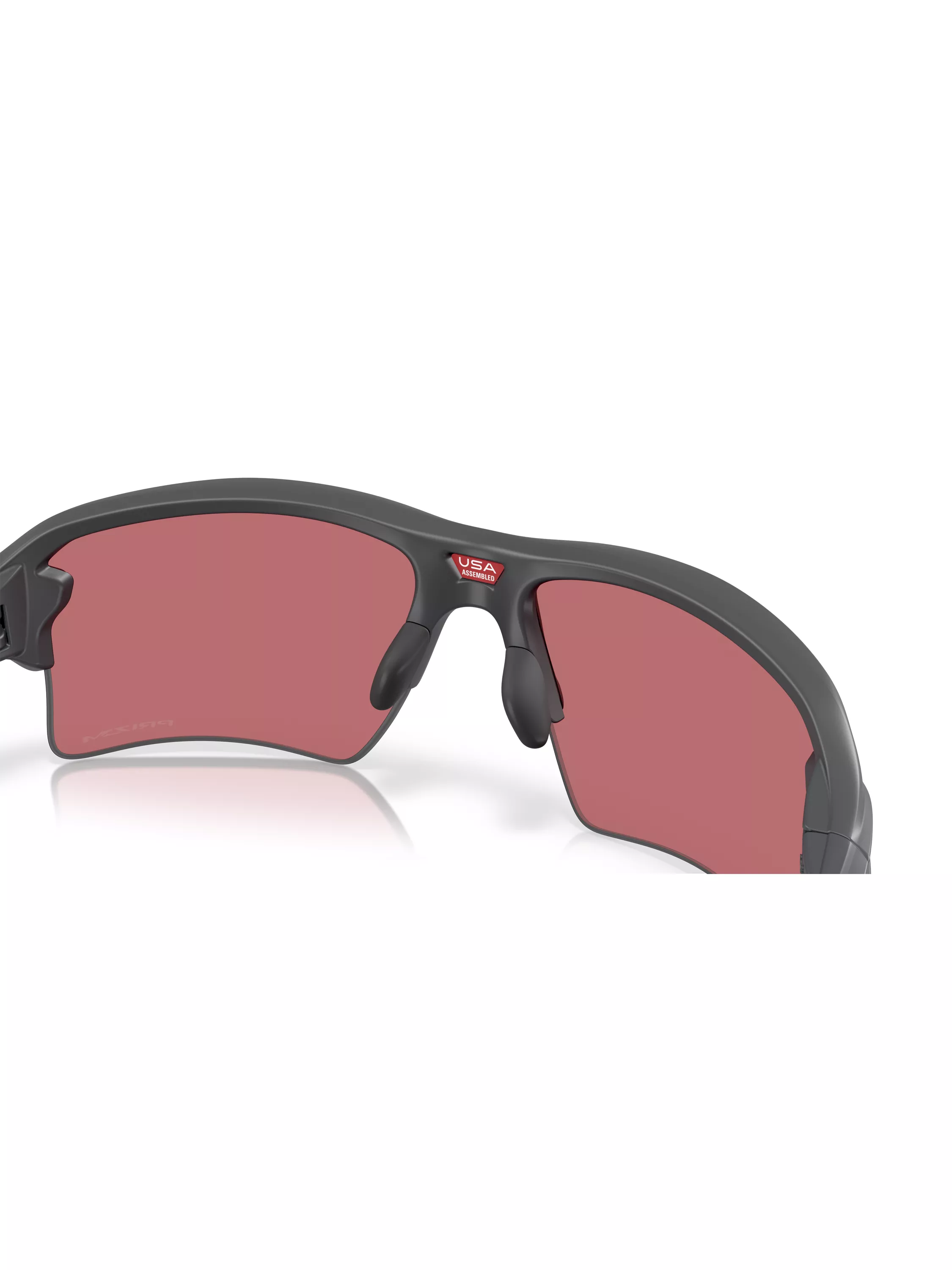 Oakley mirrored rectangular sunglasses grey/pink (British brand)
