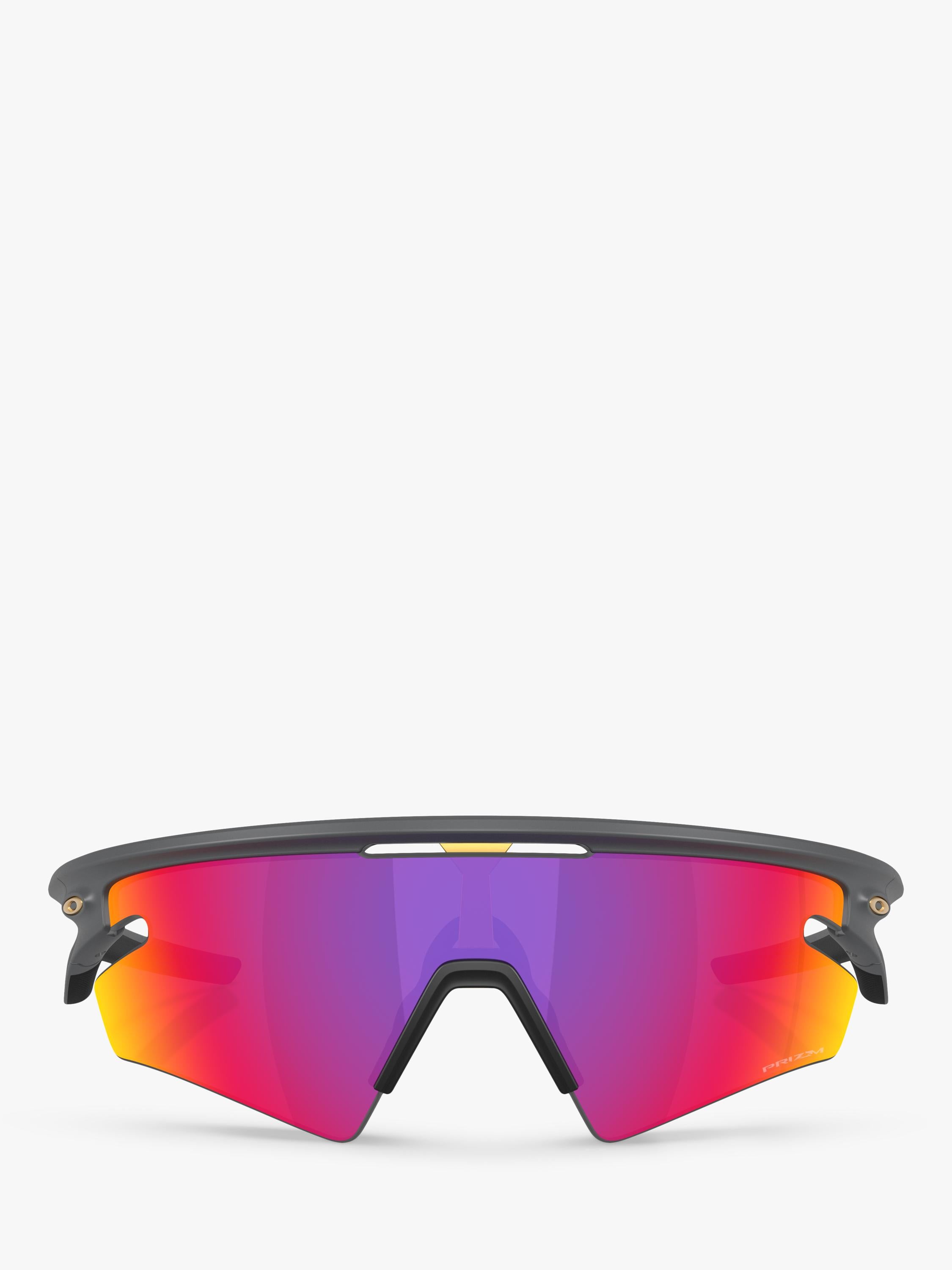 Oakley OO9499 unisex irregular sunglasses grey/purple, imported from the UK