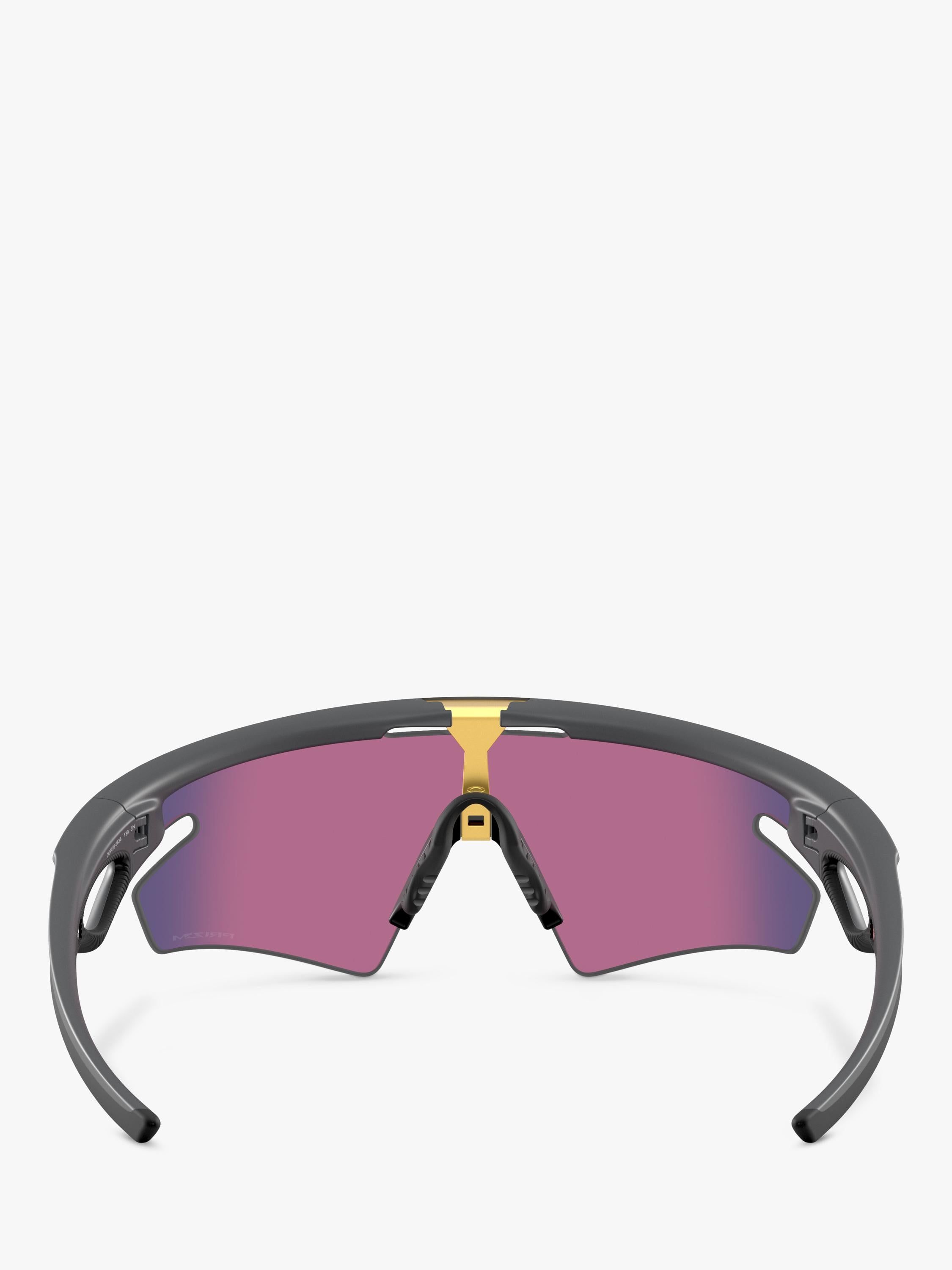 Oakley OO9499 unisex irregular sunglasses grey/purple, imported from the UK