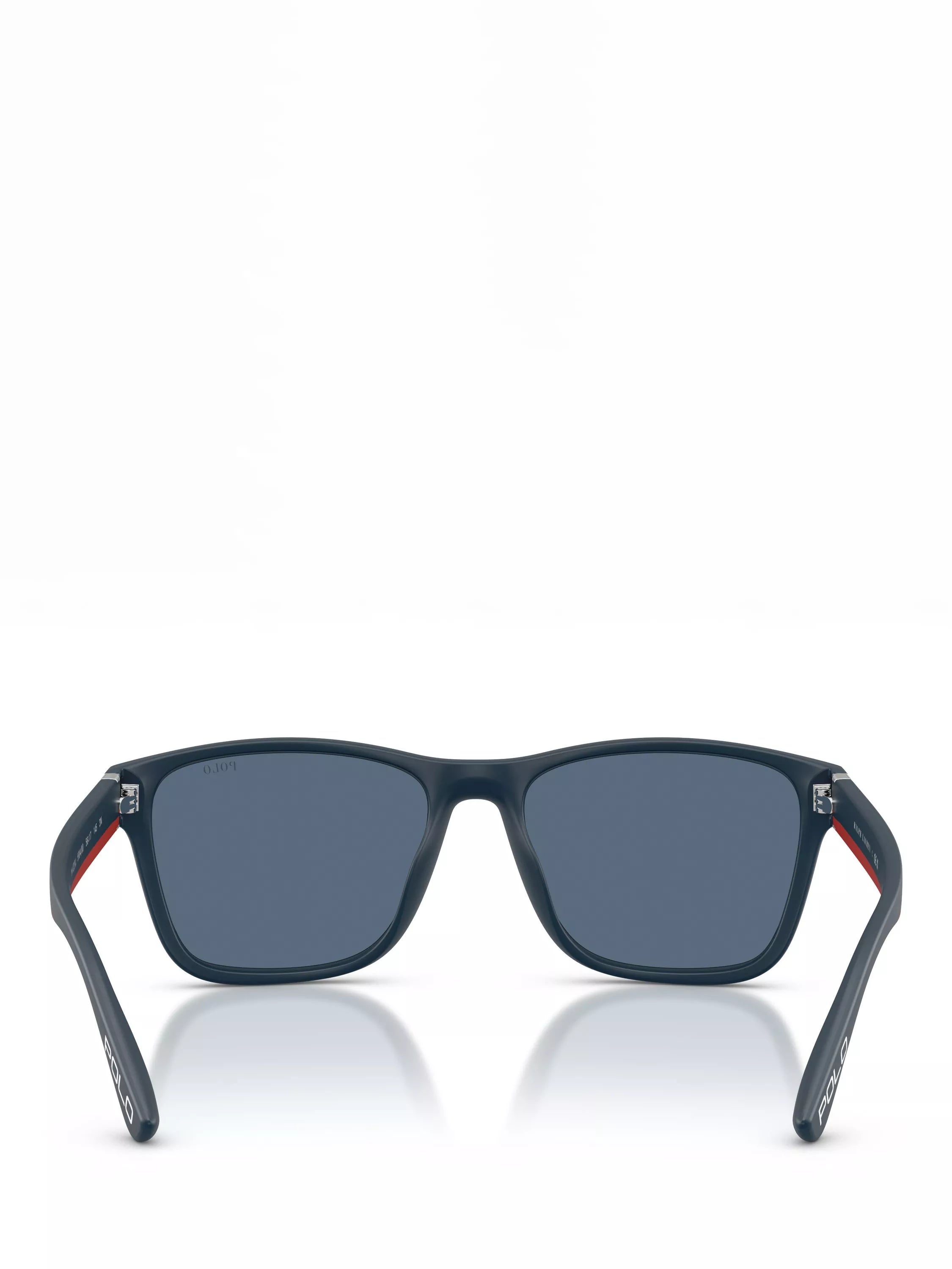 Ralph Lauren men's square sunglasses blue frame 56mm, imported from the UK