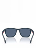 Ralph Lauren men's square sunglasses blue frame 56mm, imported from the UK