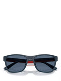 Ralph Lauren men's square sunglasses blue frame 56mm, imported from the UK