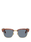Persol square sunglasses Havana/Blue, imported from the UK