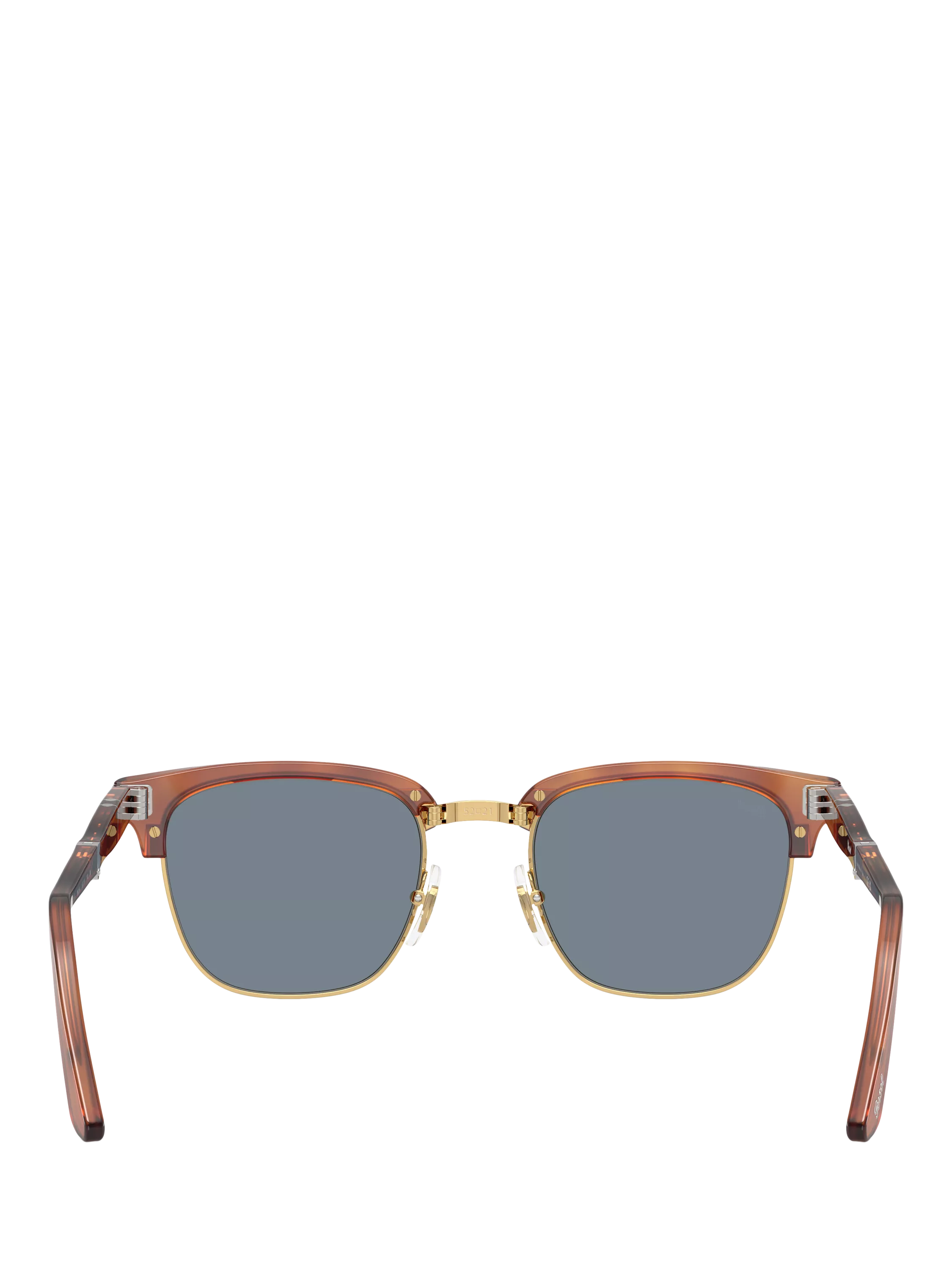 Persol square sunglasses Havana/Blue, imported from the UK