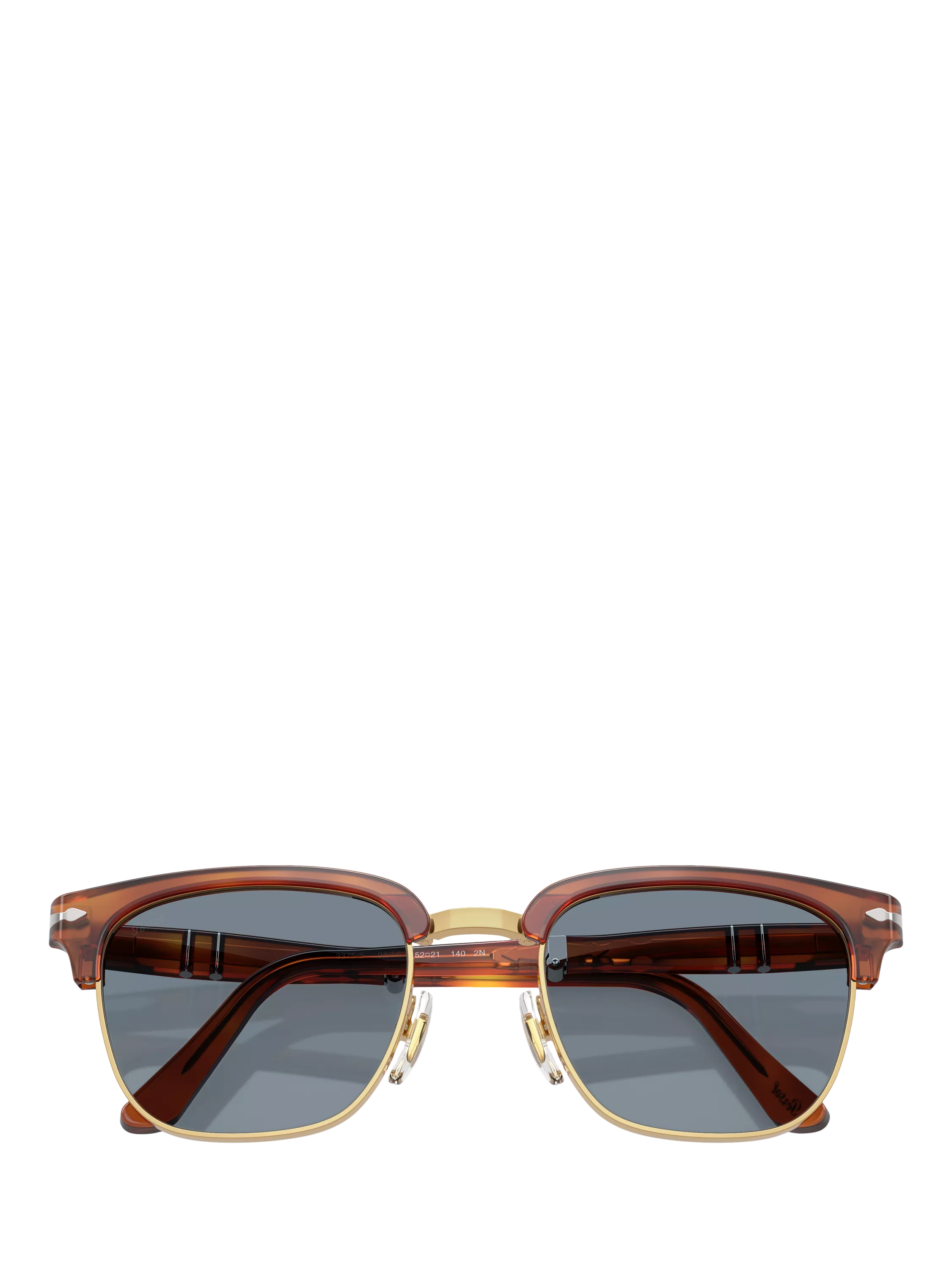 Persol square sunglasses Havana/Blue, imported from the UK