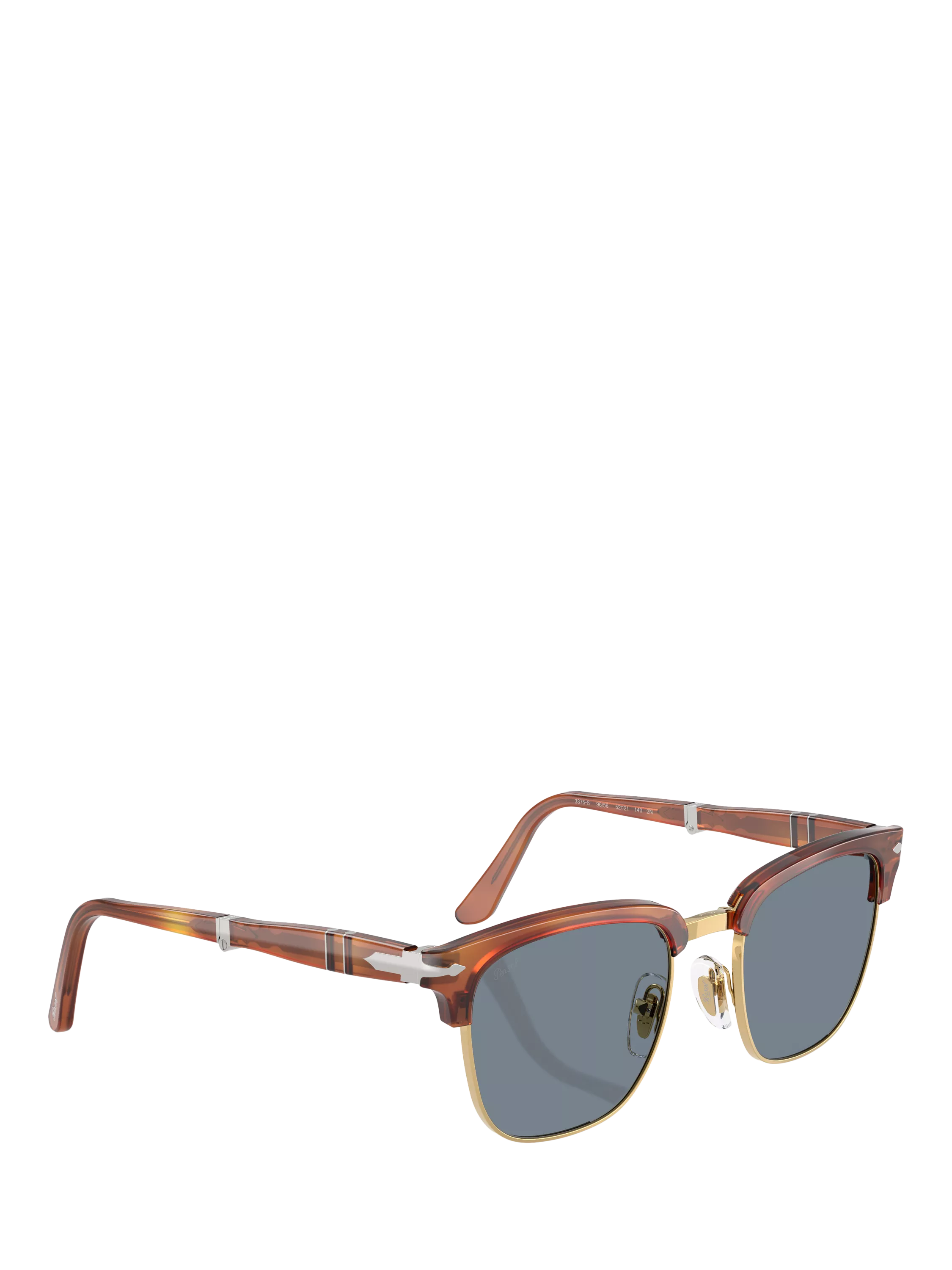 Persol square sunglasses Havana/Blue, imported from the UK