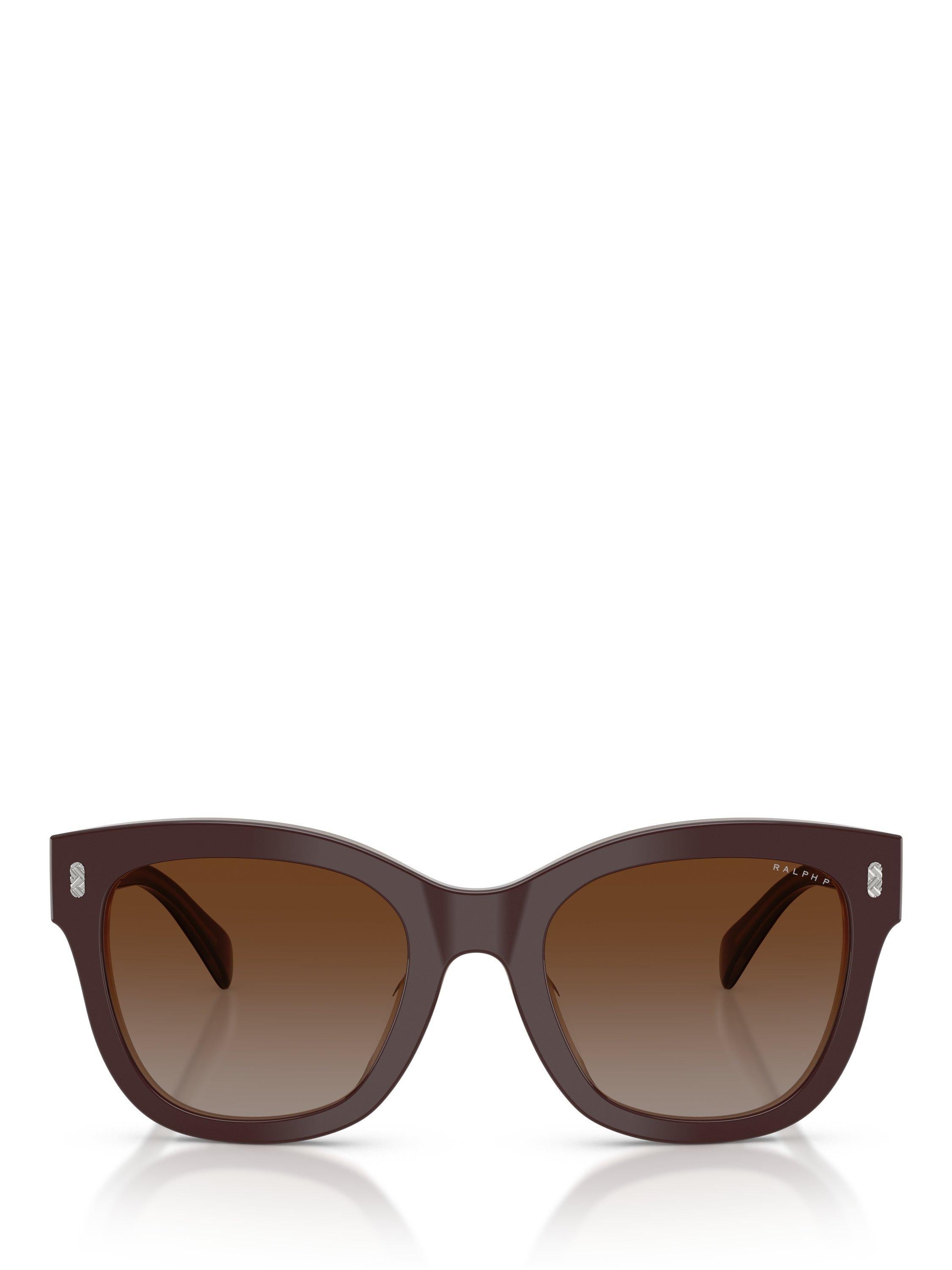 Ralph Lauren women's polarised oval sunglasses brown, 52mm lens, imported from the UK
