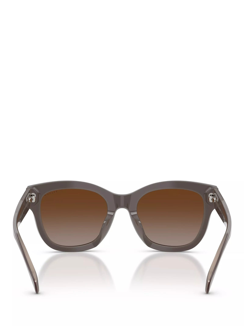 Ralph Lauren women's polarised oval sunglasses brown, 52mm lens, imported from the UK