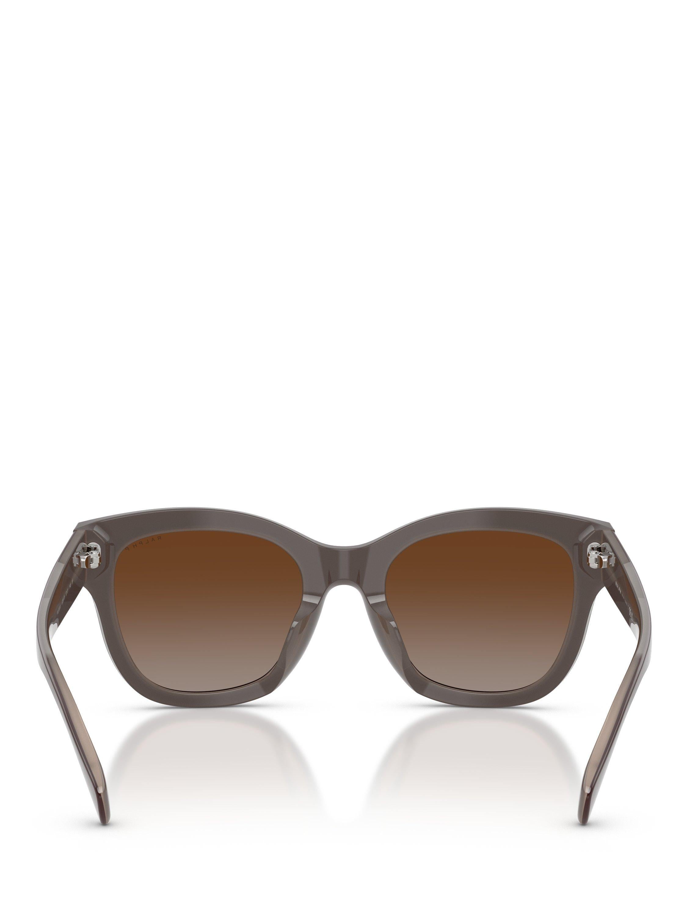 Ralph Lauren women's polarised oval sunglasses brown, 52mm lens, imported from the UK