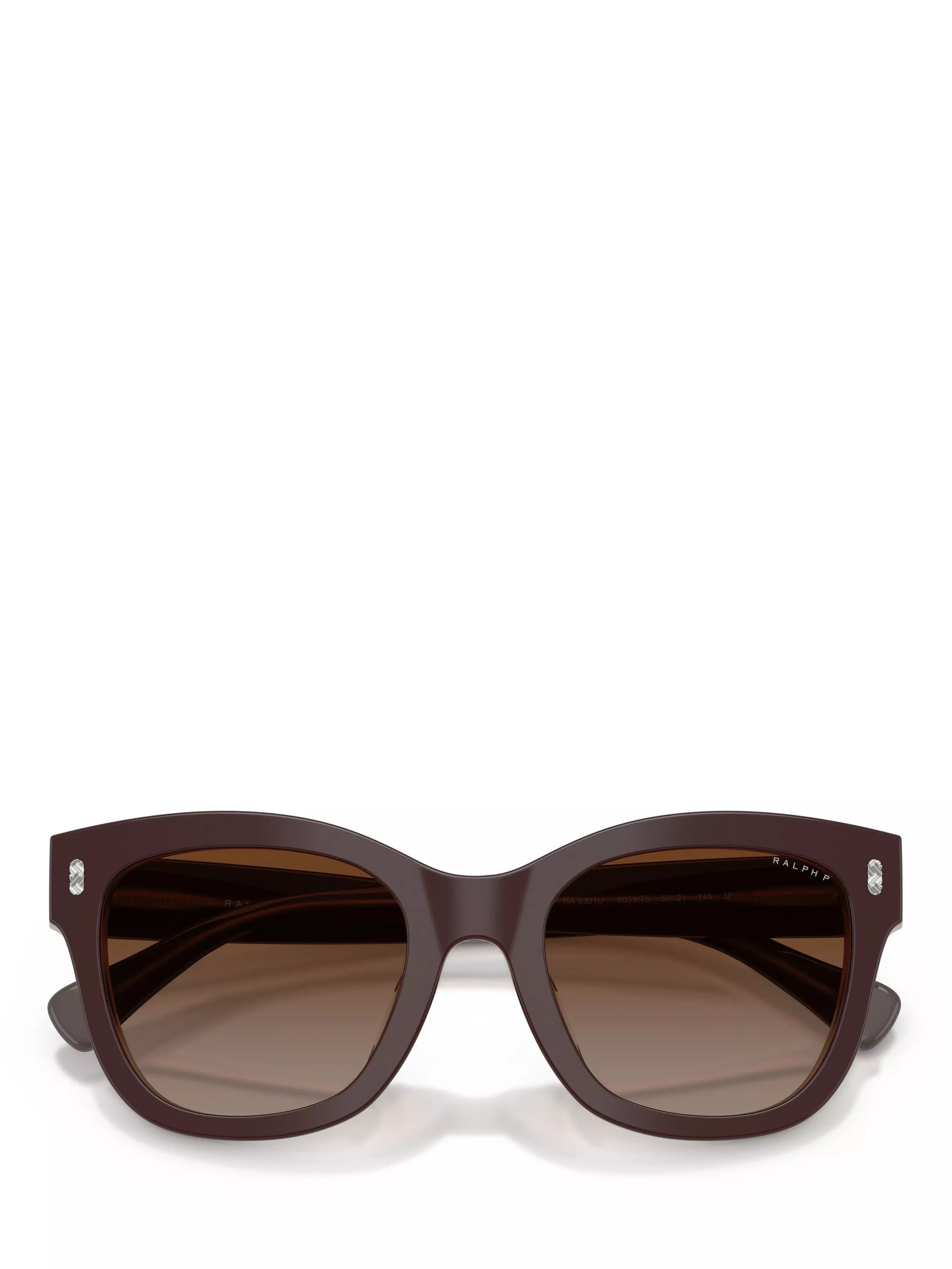 Ralph Lauren women's polarised oval sunglasses brown, 52mm lens, imported from the UK