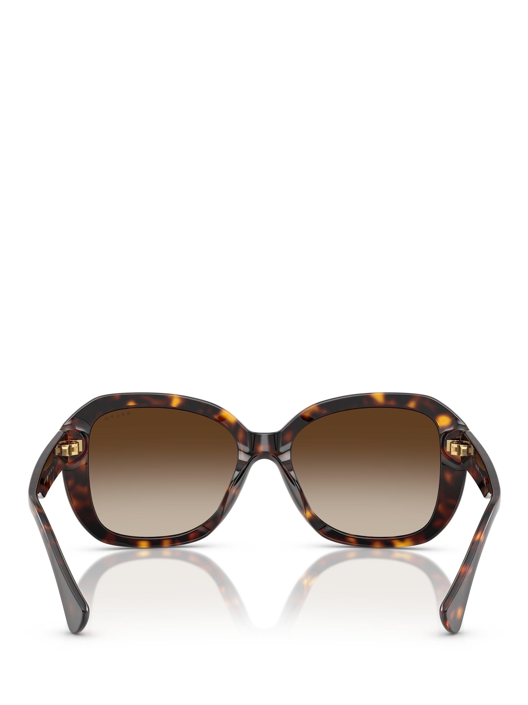 Ralph Lauren women's square sunglasses brown acetate - British product