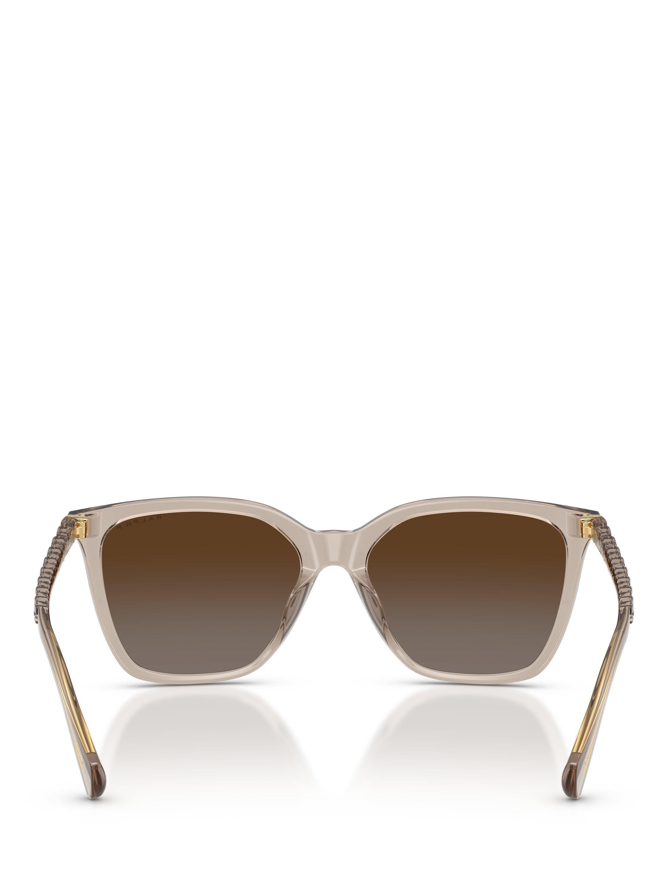 Ralph Lauren square sunglasses beige brown gradient (British brand)