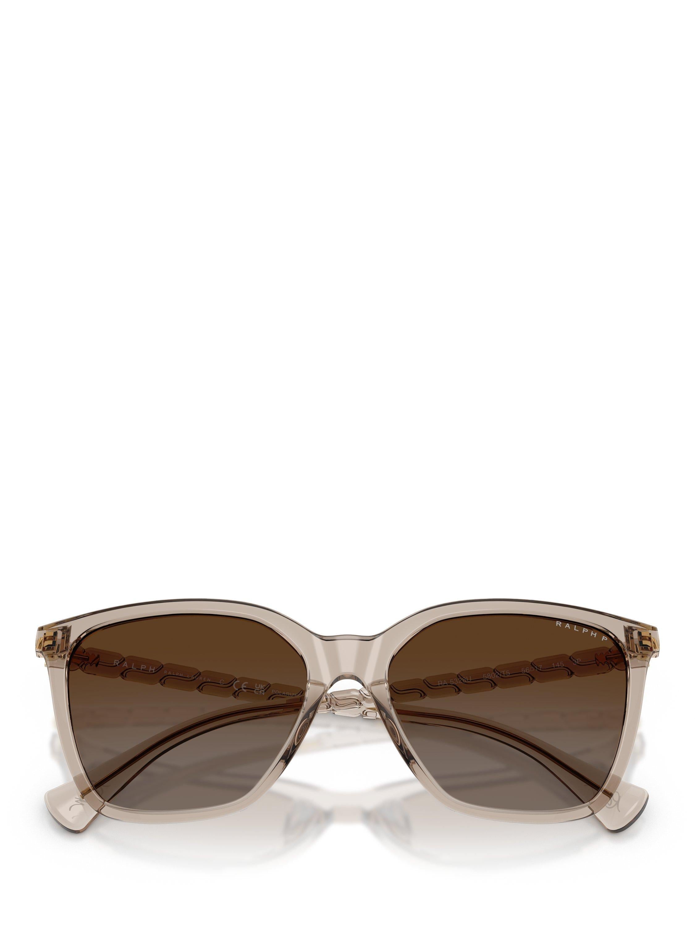 Ralph Lauren square sunglasses beige brown gradient (British brand)