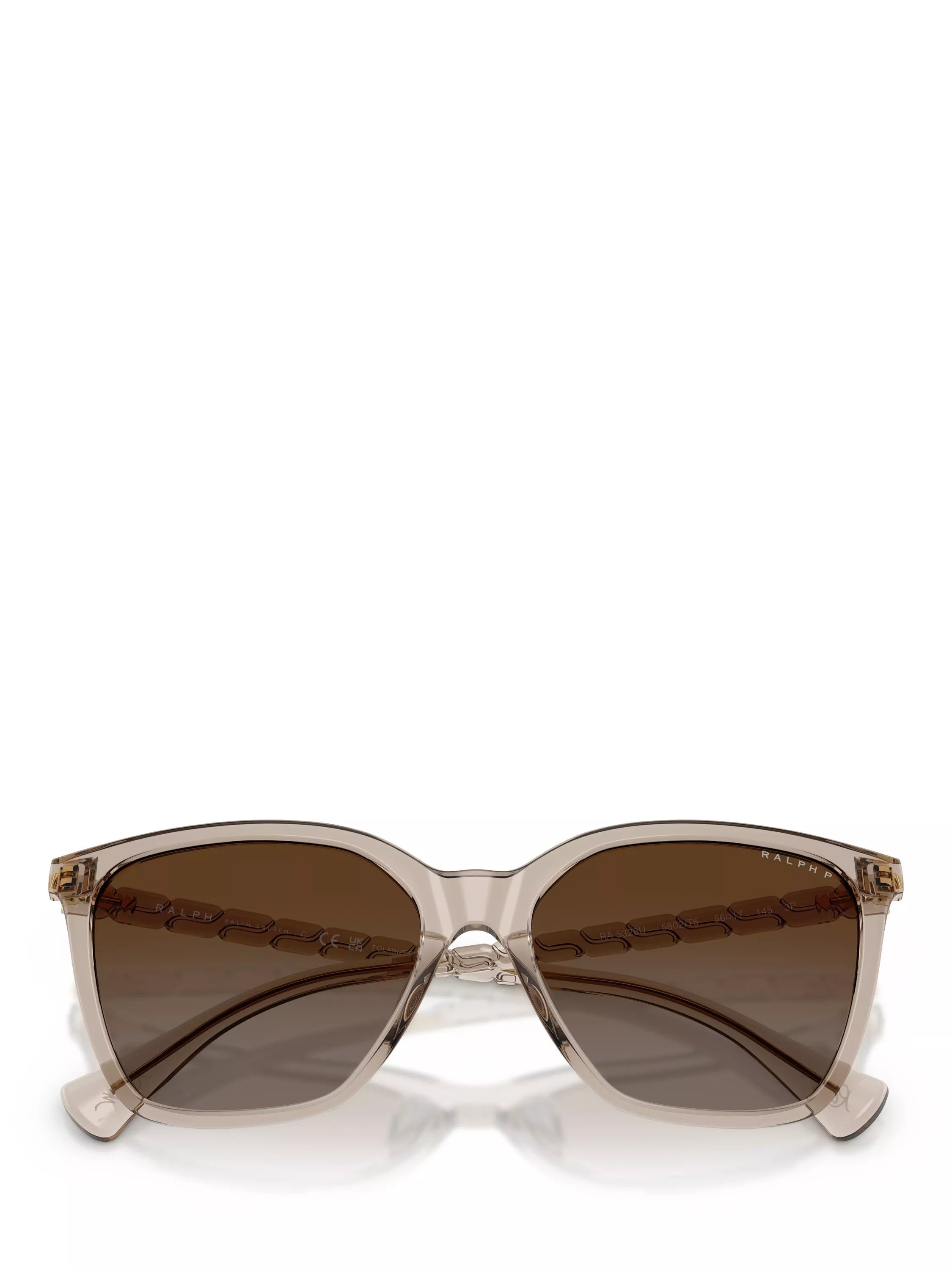 Ralph Lauren square sunglasses beige brown gradient (British brand)