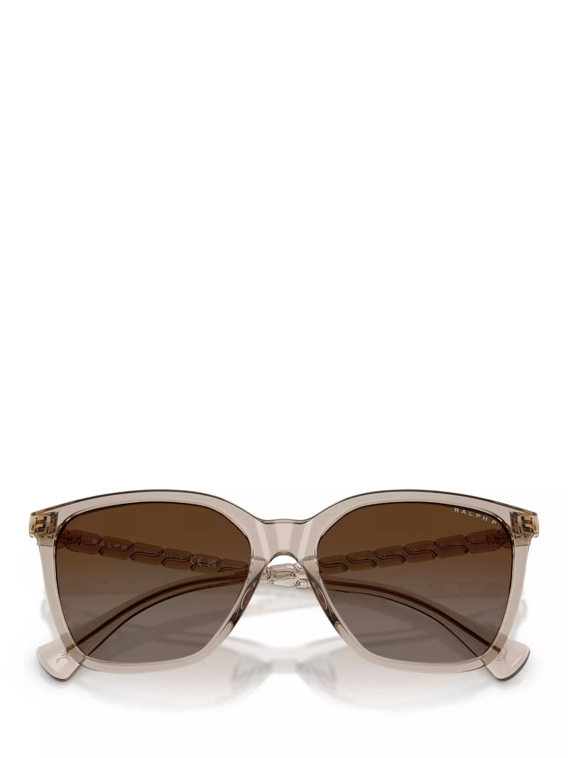Ralph Lauren square sunglasses beige brown gradient (British brand)