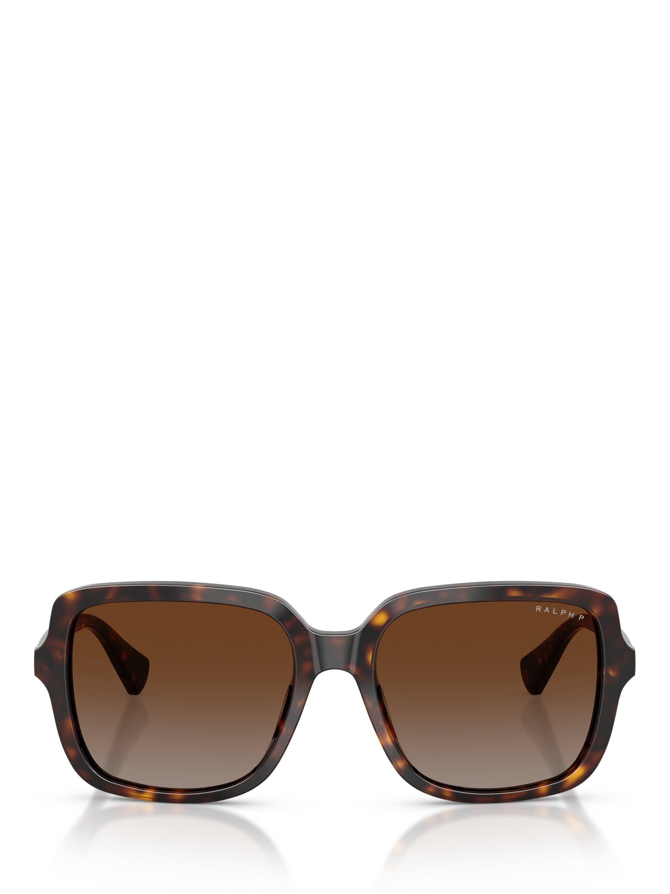 Ralph Lauren square polarised sunglasses brown frame 56mm (British brand)
