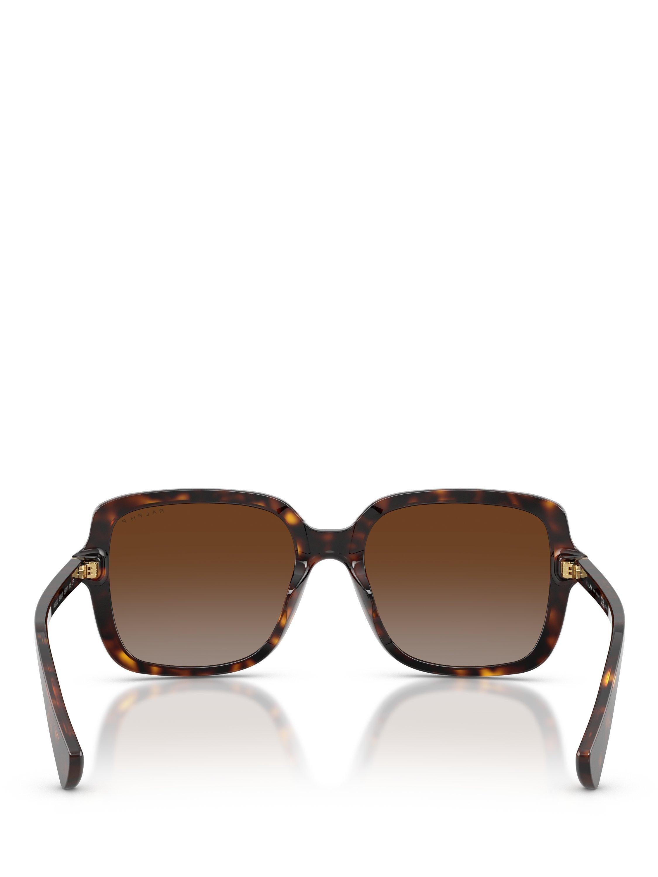 Ralph Lauren square polarised sunglasses brown frame 56mm (British brand)
