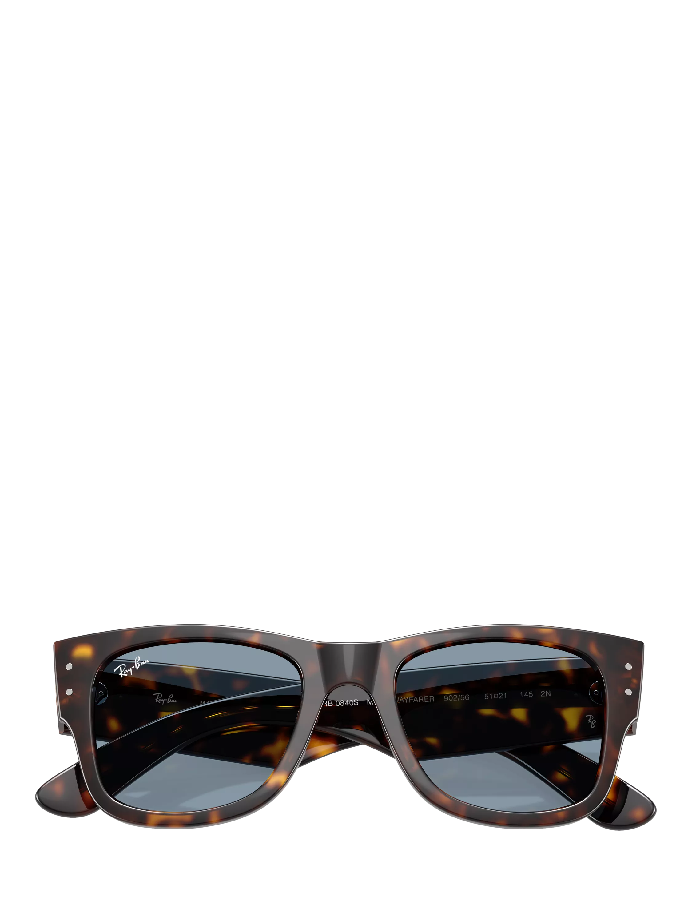 Ray-Ban Mega Wayfarer Havana blue sunglasses 51mm, UK version