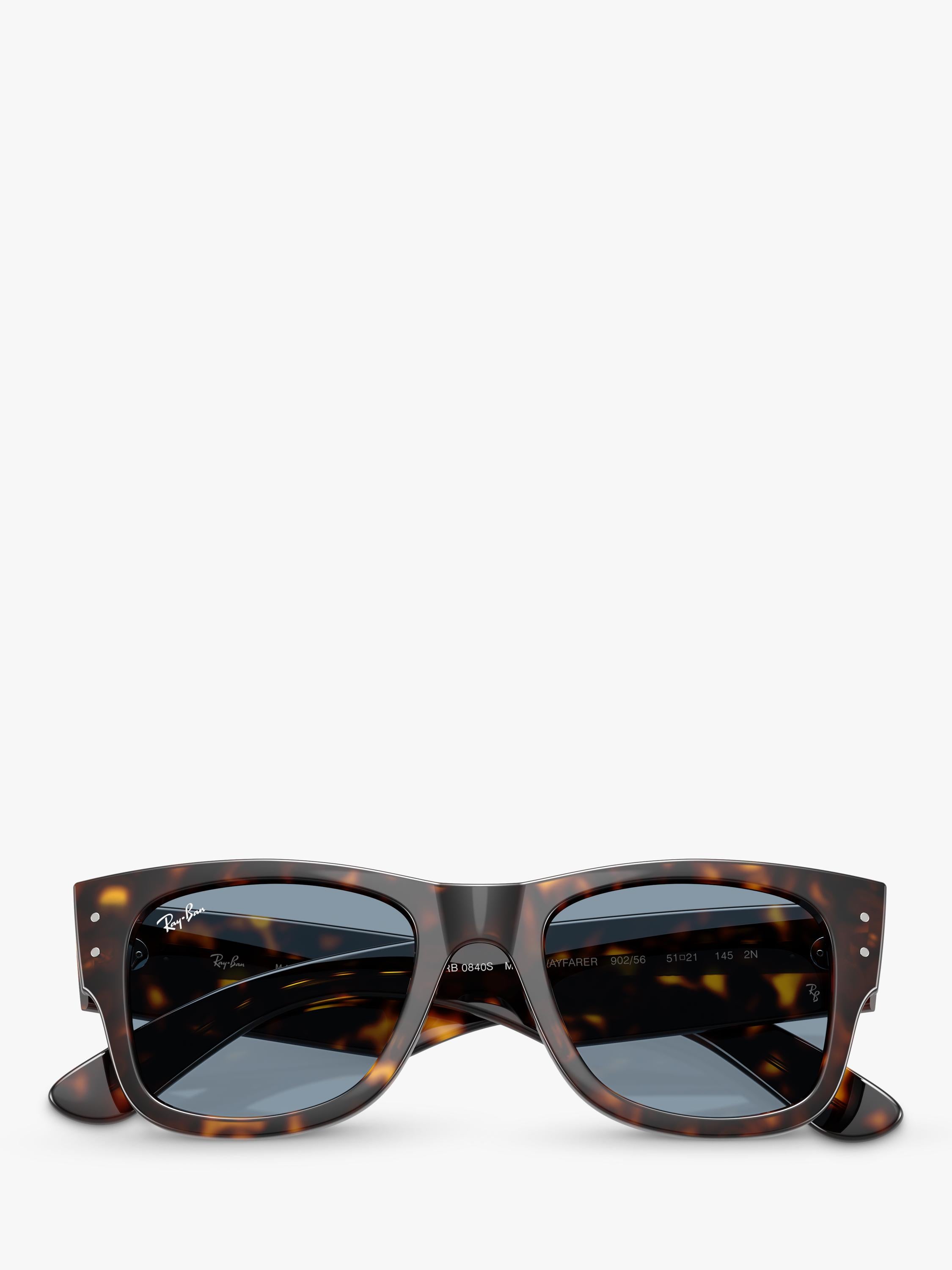 Ray-Ban Mega Wayfarer Havana blue sunglasses 51mm, UK version