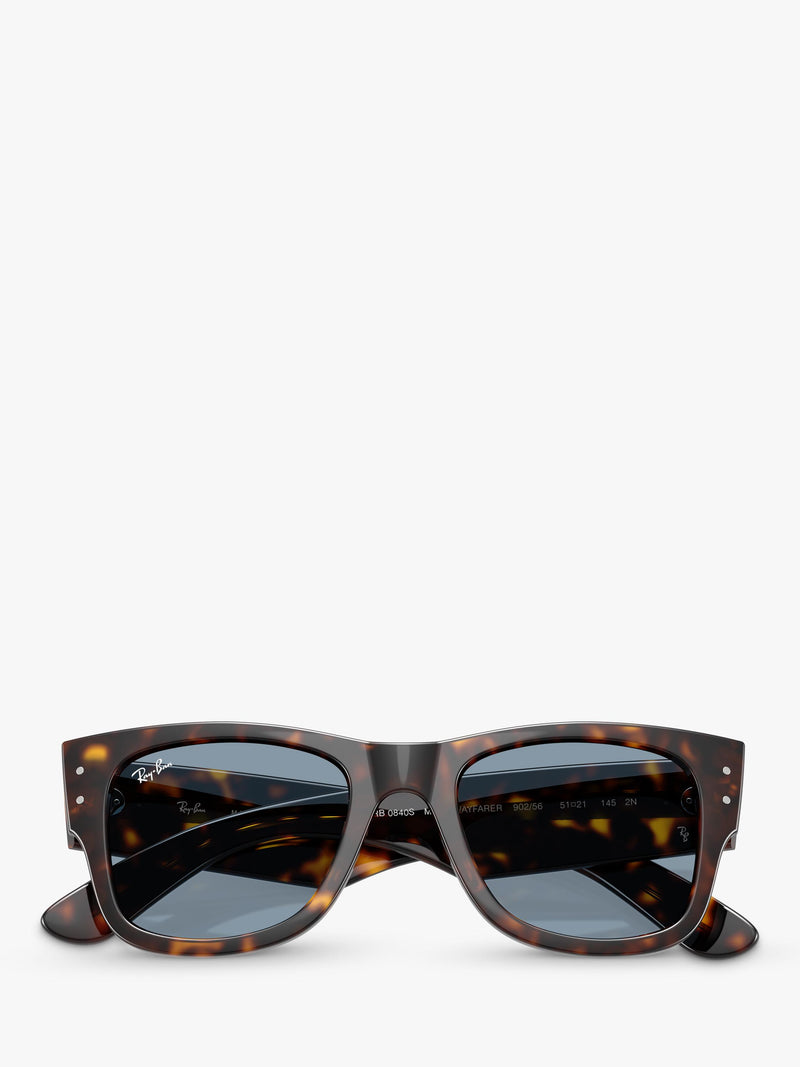 Ray-Ban Mega Wayfarer Havana blue sunglasses 51mm, UK version