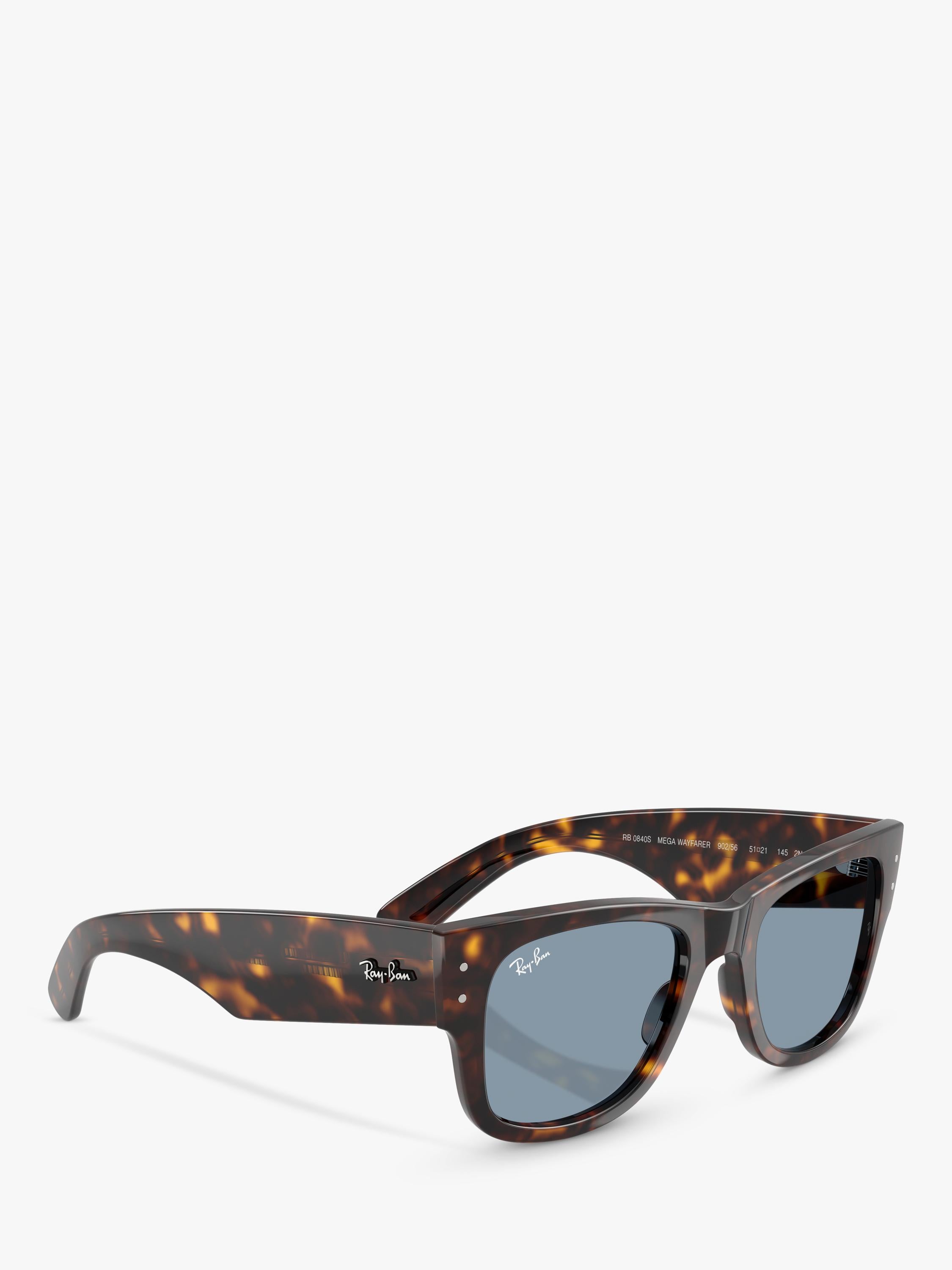 Ray-Ban Mega Wayfarer Havana blue sunglasses 51mm, UK version