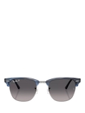 Ray-Ban square sunglasses blue/grey 51mm, imported from the UK