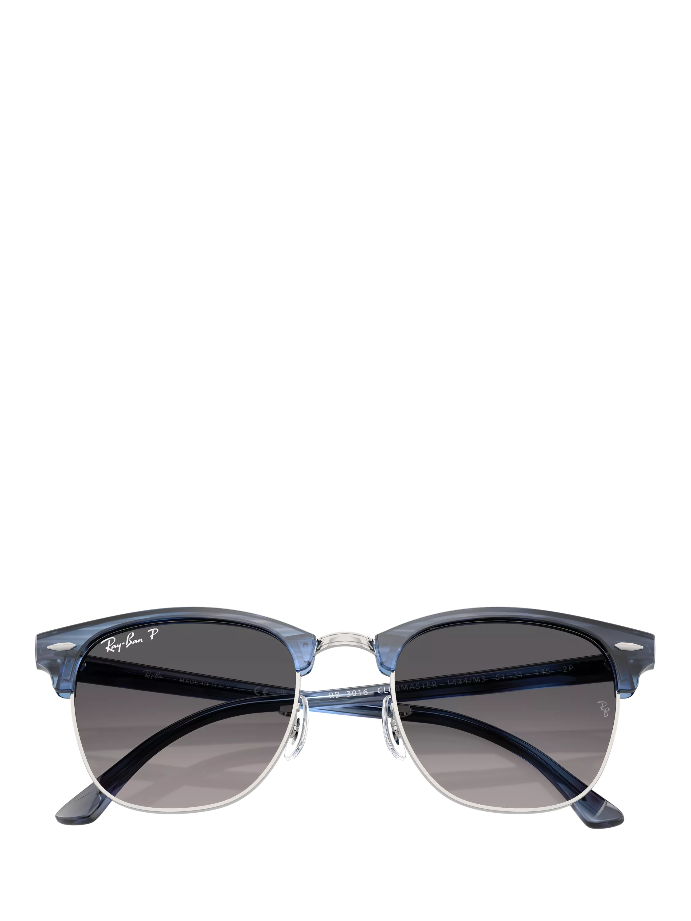 Ray-Ban square sunglasses blue/grey 51mm, imported from the UK