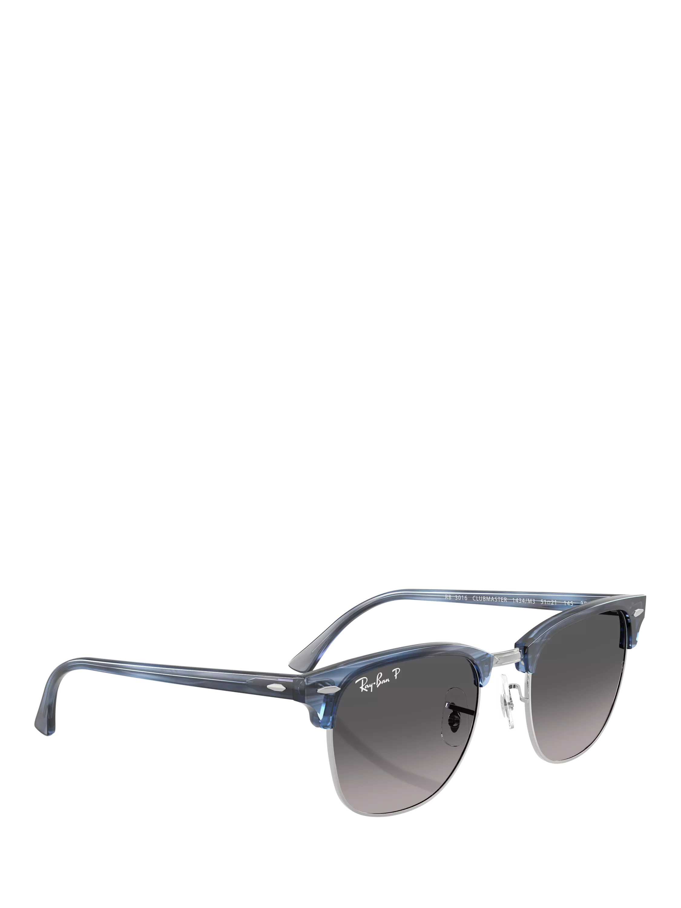 Ray-Ban square sunglasses blue/grey 51mm, imported from the UK