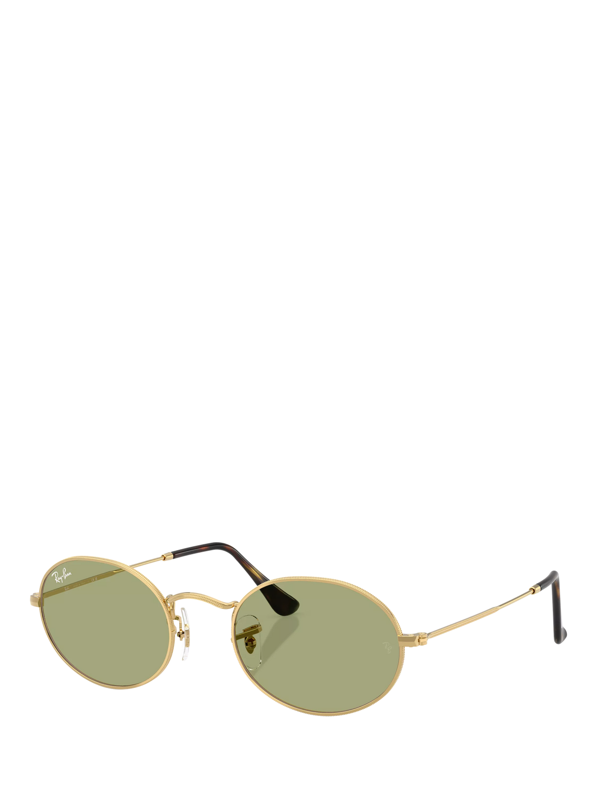 Ray-Ban RB3547 oval sunglasses gold/Green metal frame, imported from the UK