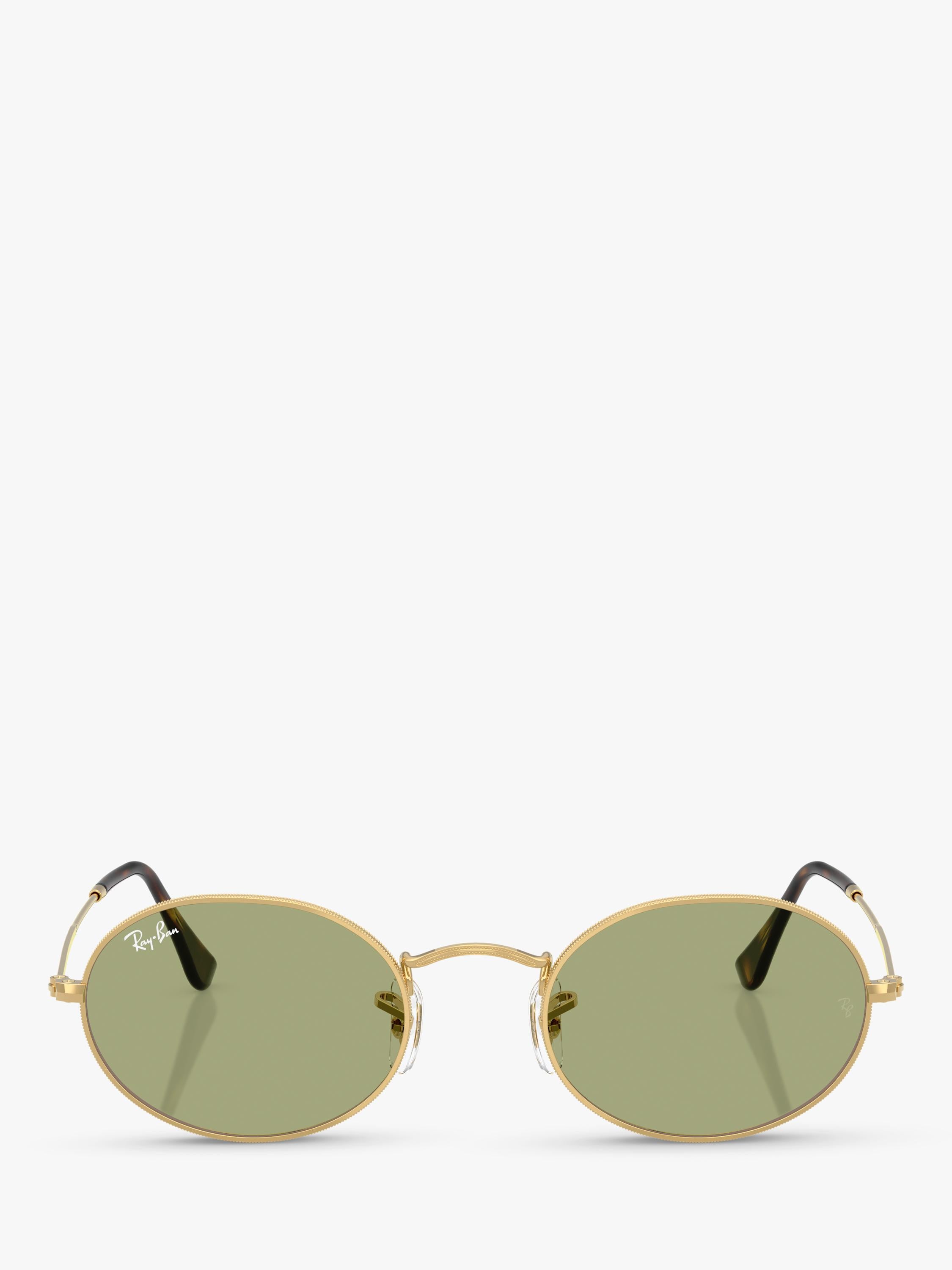 Ray-Ban RB3547 oval sunglasses gold/Green metal frame, imported from the UK
