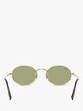 Ray-Ban RB3547 oval sunglasses gold/Green metal frame, imported from the UK