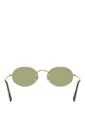 Ray-Ban RB3547 oval sunglasses gold/Green metal frame, imported from the UK