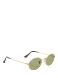 Ray-Ban RB3547 oval sunglasses gold/Green metal frame, imported from the UK