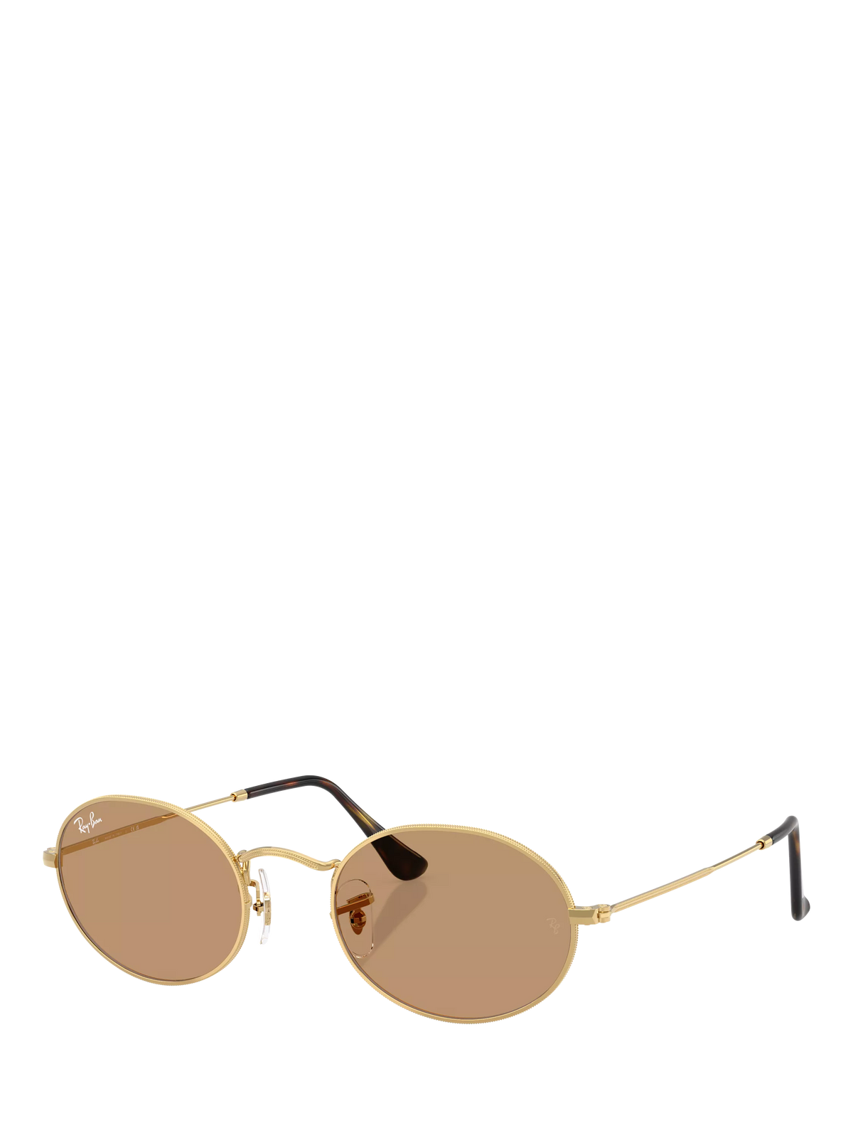 Ray-Ban oval sunglasses gold and brown, UK version
