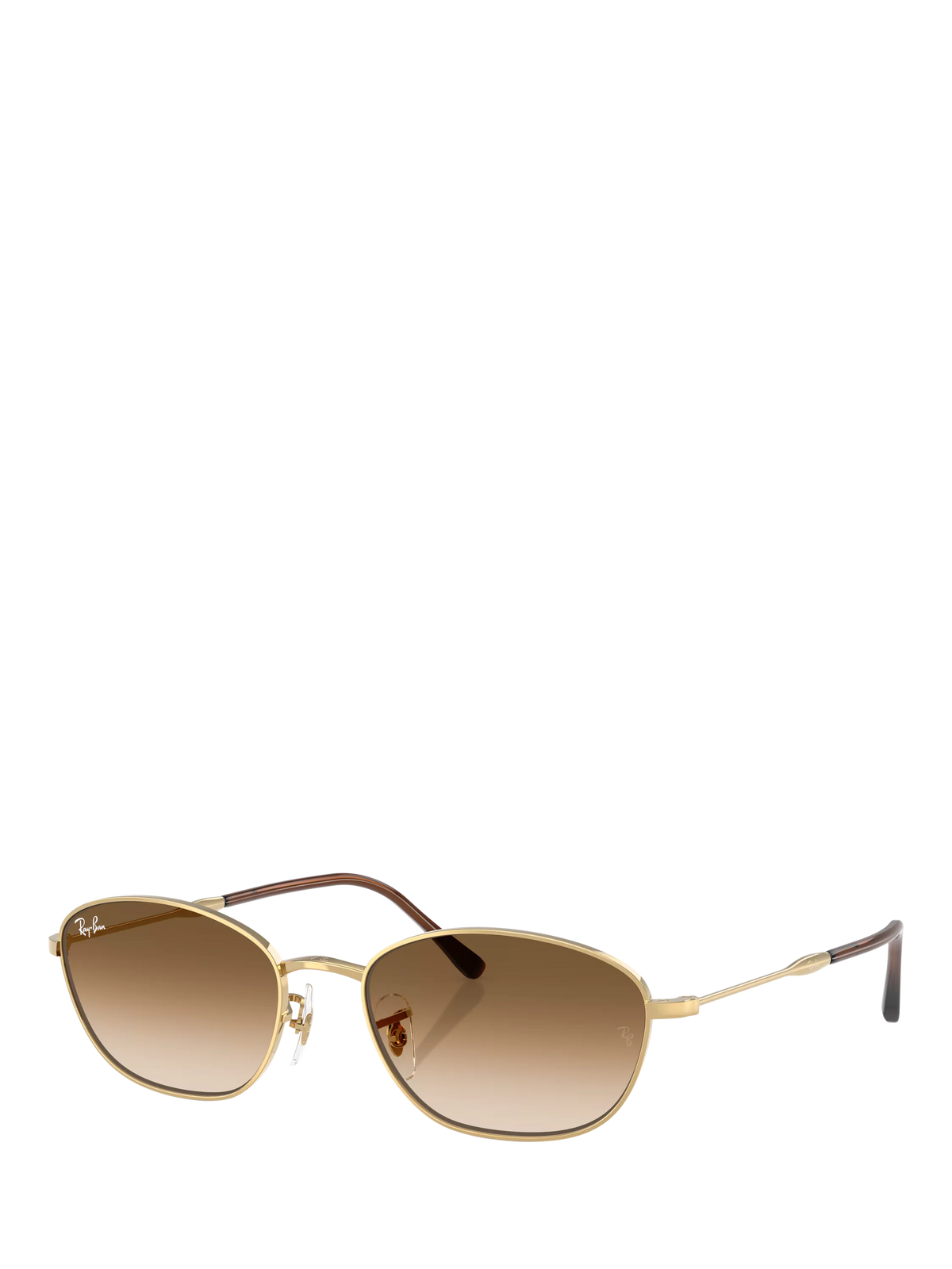 Ray-Ban RB3749 irregular sunglasses gold/brown 58mm, imported from the UK