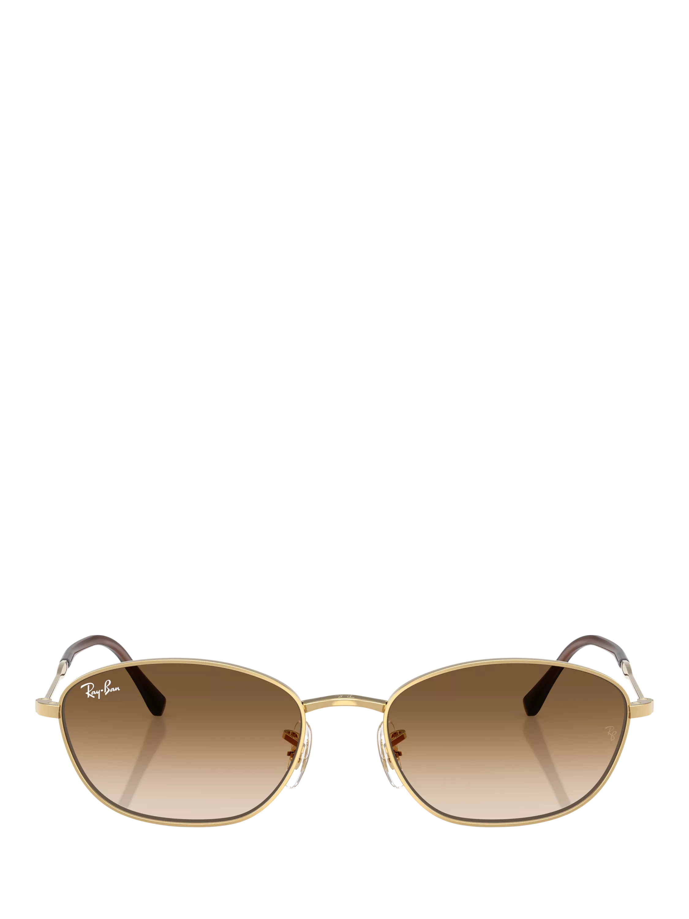 Ray-Ban RB3749 irregular sunglasses gold/brown 58mm, imported from the UK