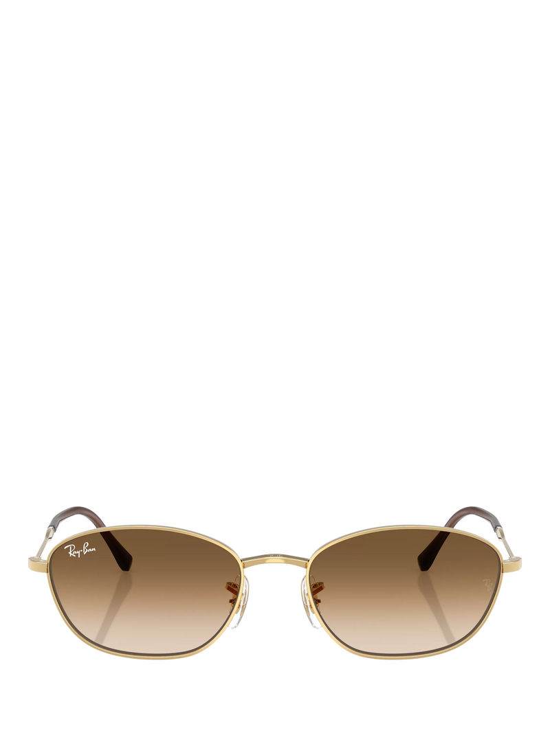 Ray-Ban RB3749 irregular sunglasses gold/brown 58mm, imported from the UK
