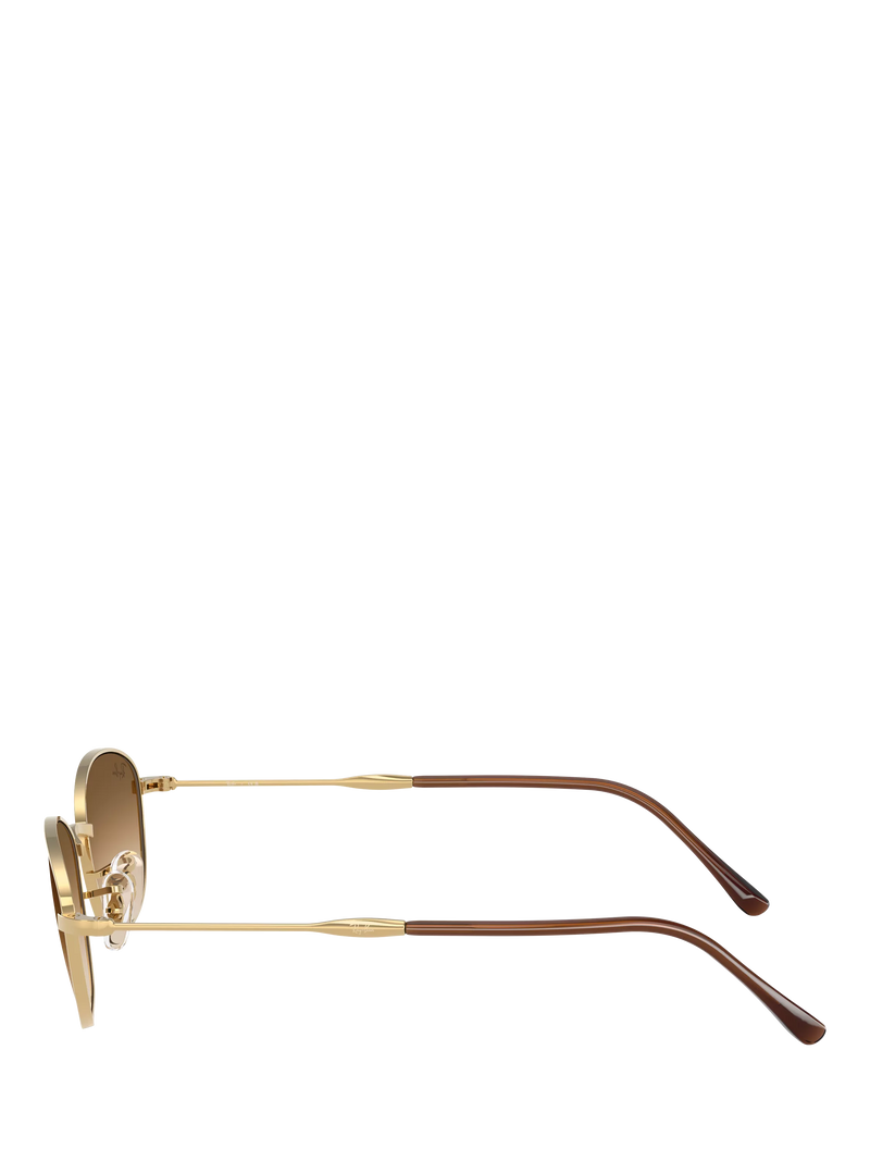 Ray-Ban RB3749 irregular sunglasses gold/brown 58mm, imported from the UK