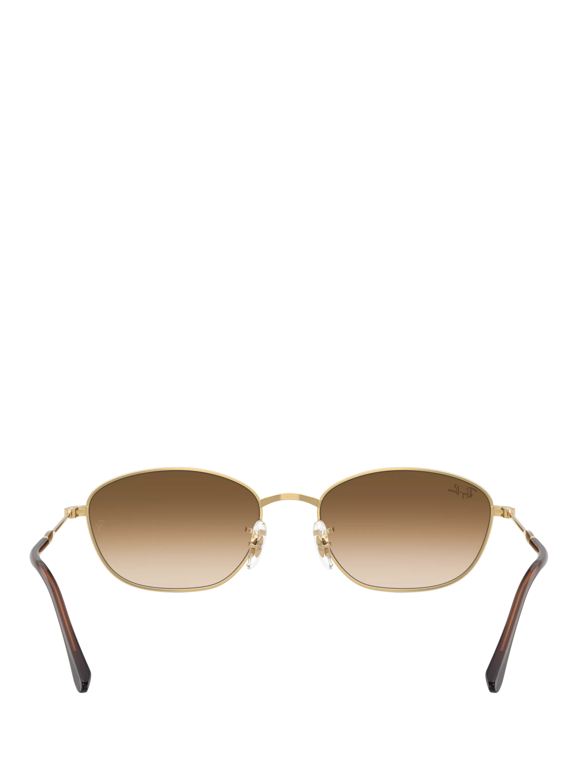 Ray-Ban RB3749 irregular sunglasses gold/brown 58mm, imported from the UK