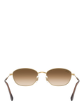 Ray-Ban RB3749 irregular sunglasses gold/brown 58mm, imported from the UK