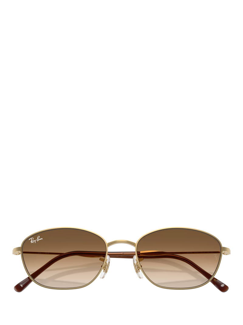 Ray-Ban RB3749 irregular sunglasses gold/brown 58mm, imported from the UK