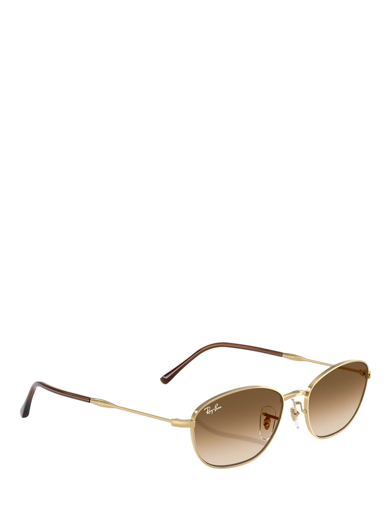 Ray-Ban RB3749 irregular sunglasses gold/brown 58mm, imported from the UK