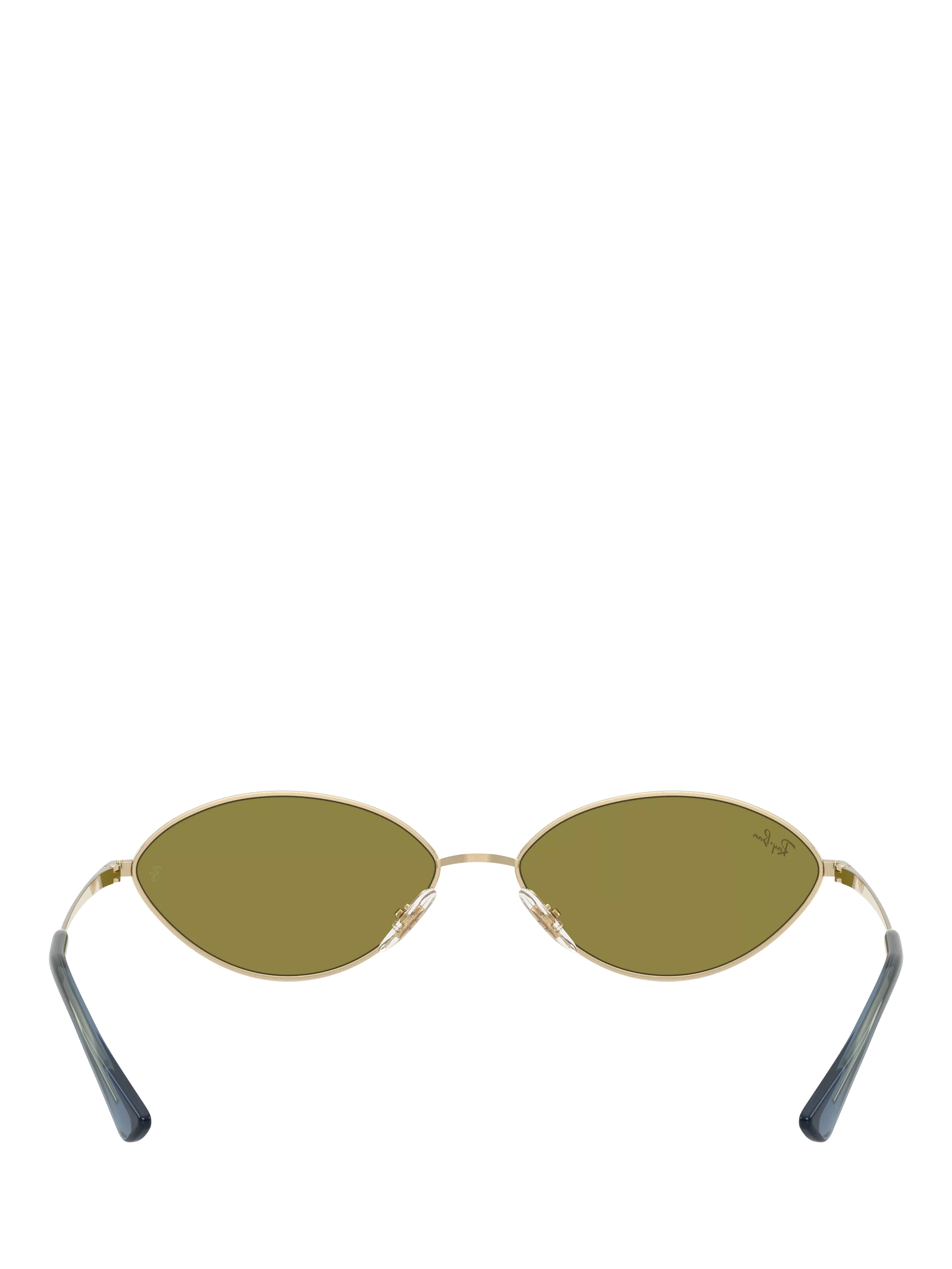 Ray-Ban RB3757 oval sunglasses gold/green, UK version