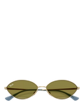 Ray-Ban RB3757 oval sunglasses gold/green, UK version