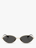 Ray-Ban oval sunglasses Gold/Black, imported from the UK