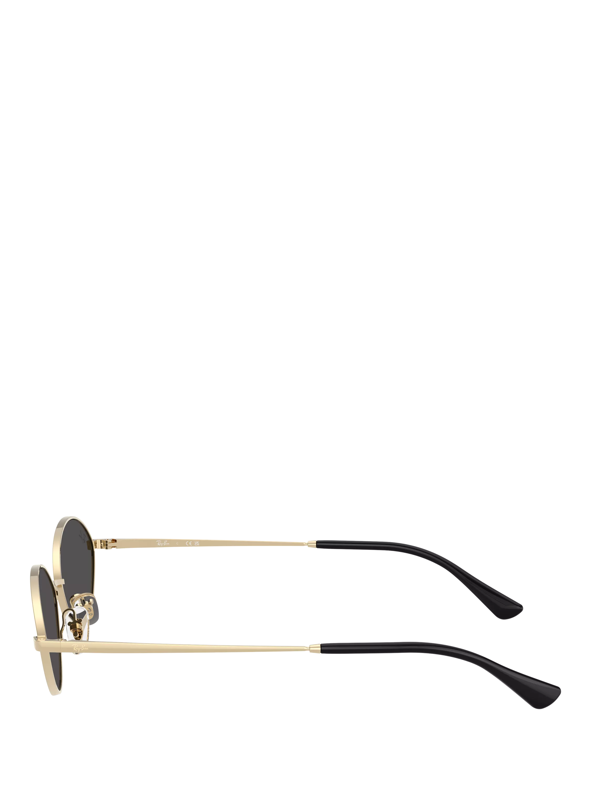 Ray-Ban oval sunglasses Gold/Black, imported from the UK