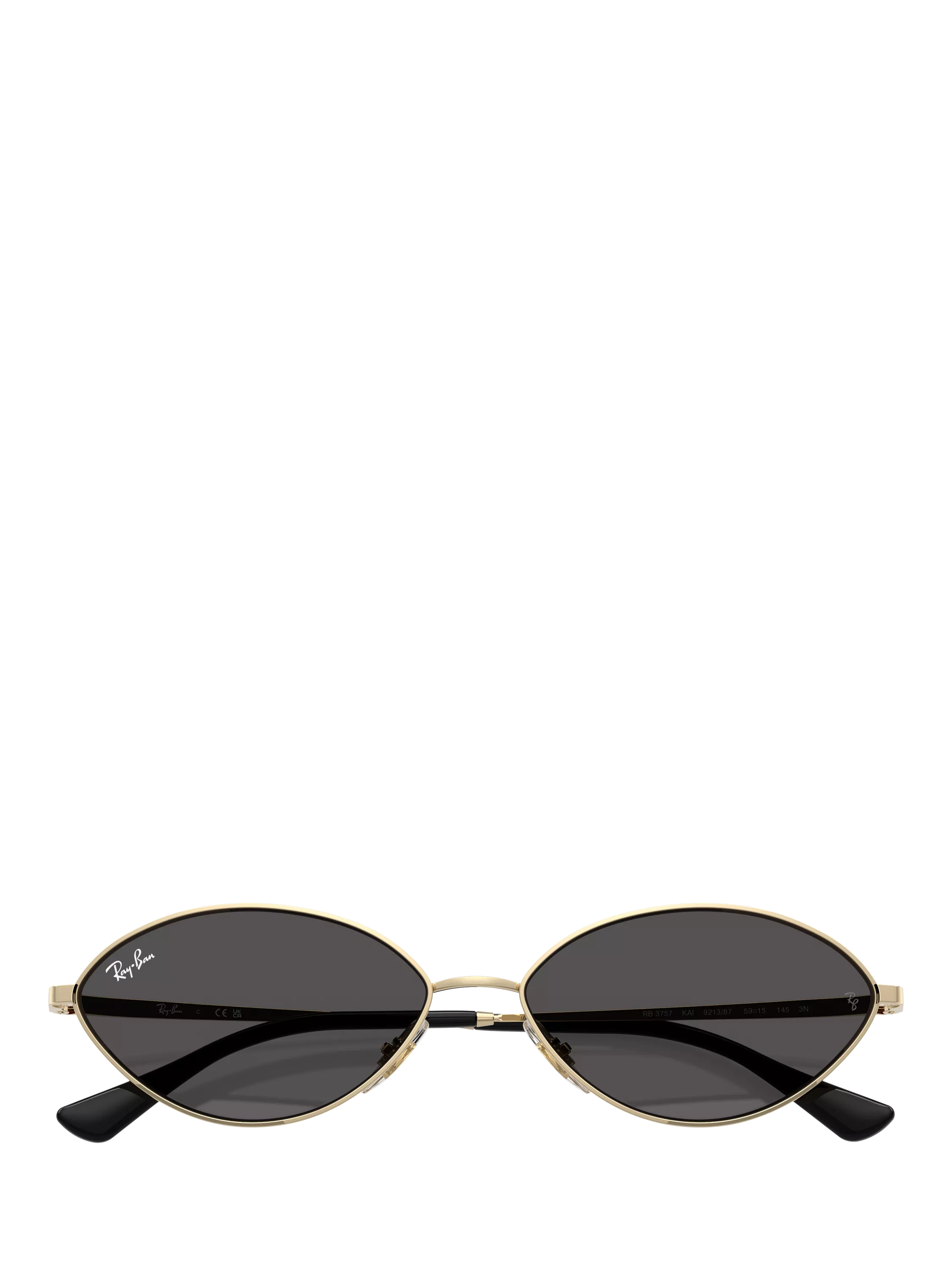 Ray-Ban oval sunglasses Gold/Black, imported from the UK